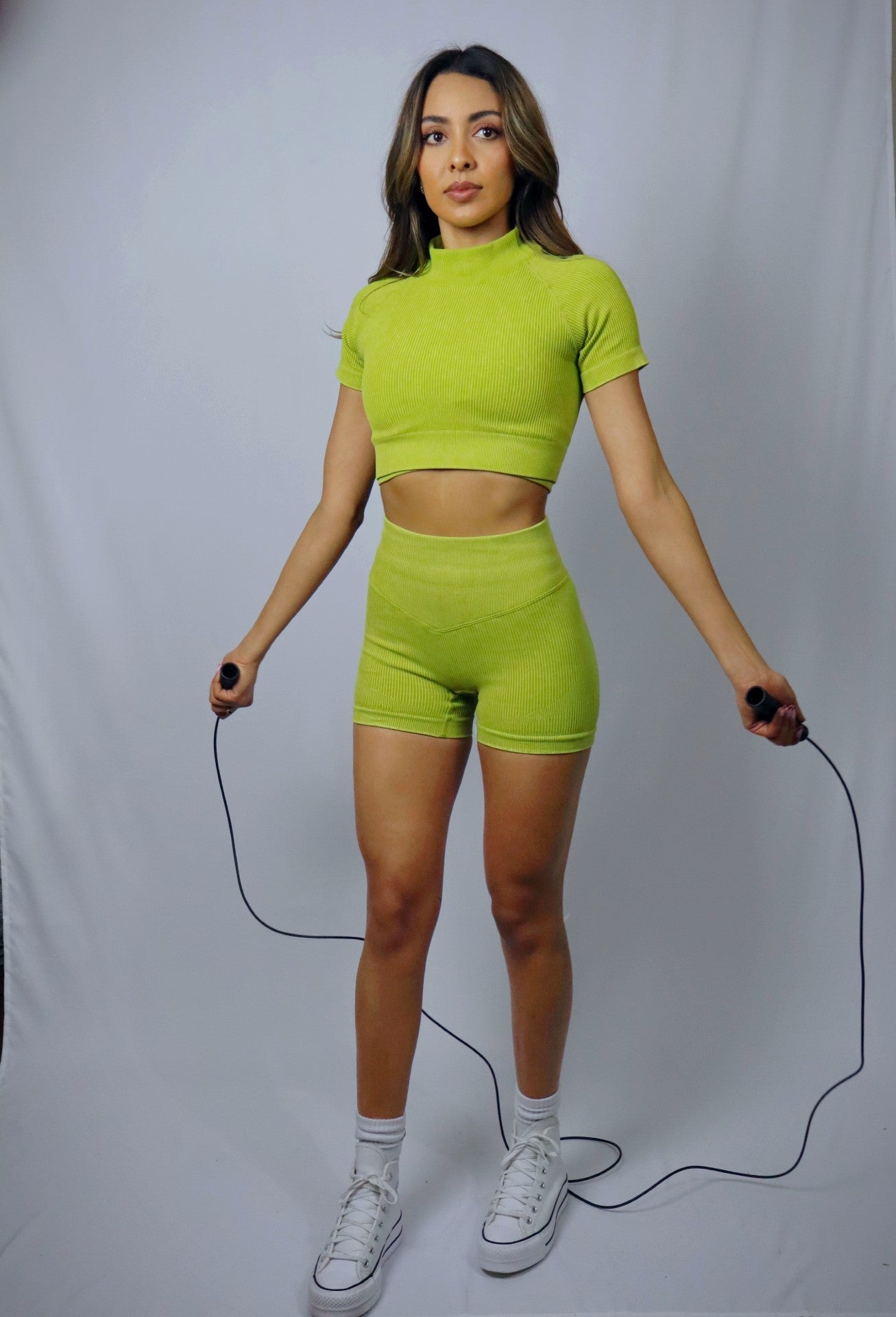 Primal High Neck Crop Top