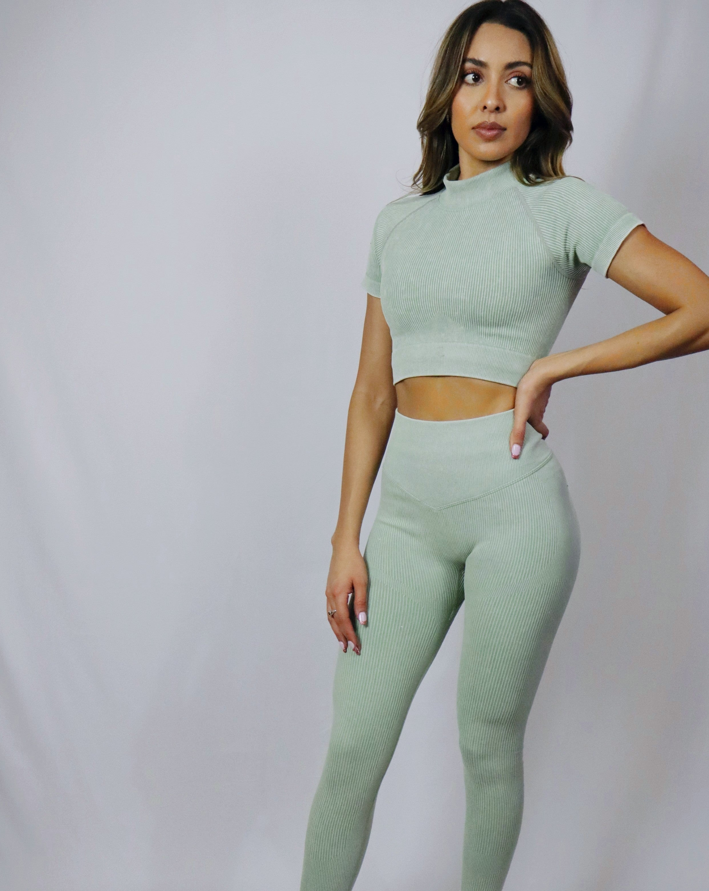 Primal High Neck Crop Top